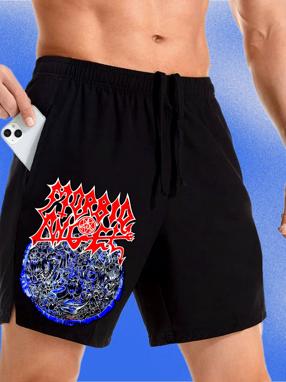 Versatile Gym & Streetwear Shorts (Morbid Angel)