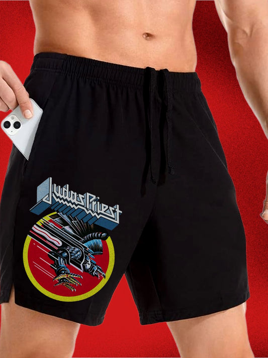 Versatile Gym & Streetwear Shorts (Judas Priest)