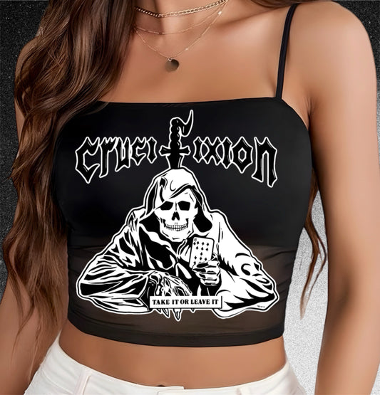 Sheer Crop Top (Crucifixion)